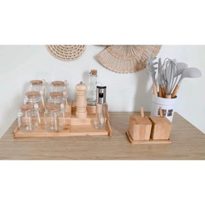 Pote Vidro com Colher e e tampa Rolha 240 ml Transparente