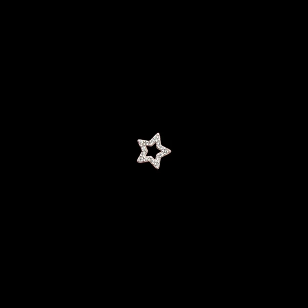 Pingente Galeria Zircônia Estrela 0,80MM (15) BRANCA