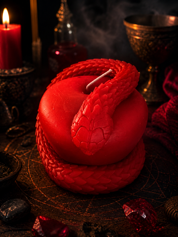 Vela Grande de Magia  Prosperidade Domínio Sedução  Agilidade Cobra na Maçã 
