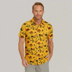 Camisa Vinser Jurassic Amarelo