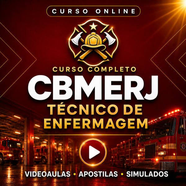 Curso Técnico em enfermagem/PSS Bombeiros RJ | Videoaulas + Apostilas + Simulados