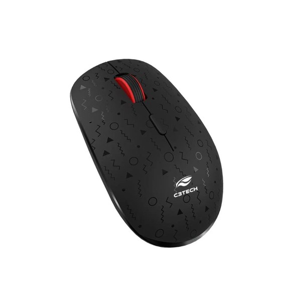 Mouse Sem Fio Recarregavel C3Tech Preto - M-W90BK