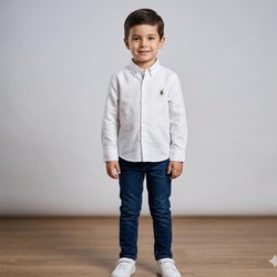 CAMISA OXFORDINE GOLA BRANCO DAME DOS - 6485