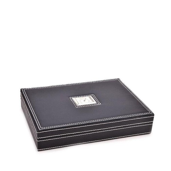 Umidor em Couro para 22 Charutos Apex - Preto