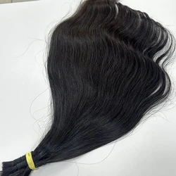 Cabelo Brasileiro Castanho 50 cm Liso (Leves Ondulações) - 100gr