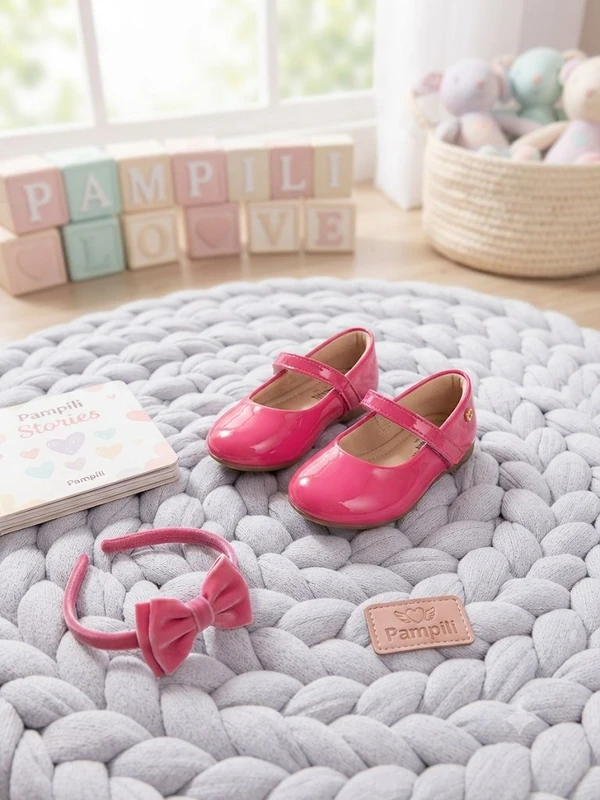 SAPATILHA PAMPILI BAILARINA PINK VERNIZ 188500 