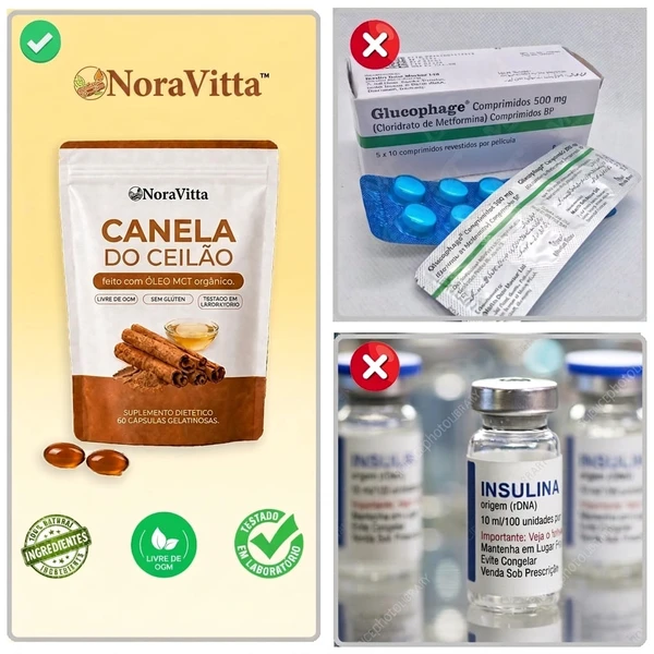 NoraVitta – Canela do Ceilão 7.200mg com Óleo MCT