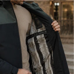 Jaqueta Masculina Maveno em Interior Forrado Térmico a Prova D'Água e Capuz Removível +BRINDES: Relógio, Cinto e Carteira