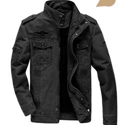 Jaqueta Militar Masculina Plus Size M-6XL - Algodão e Poliéster