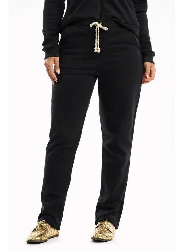 Conjunto Moletom Peluciado Basic Preto