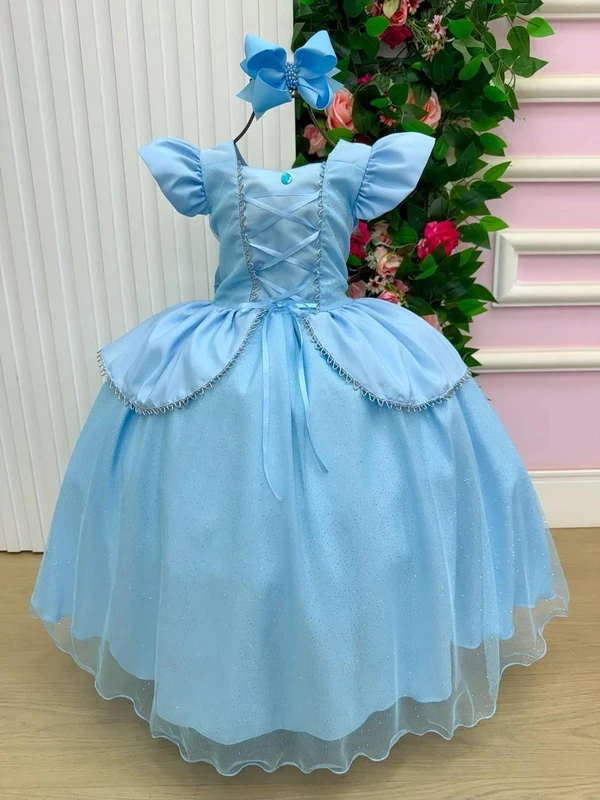 Vestido Fantasia Longo - Cinderela 