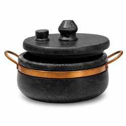 PANELA DE PRESSÃO DE PEDRA + BRINDE ESPECIAL