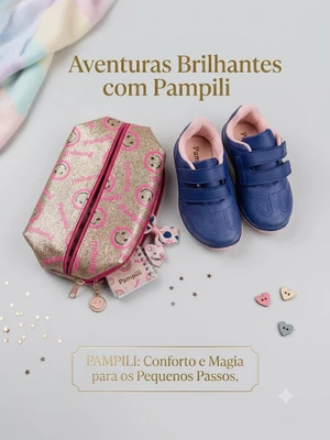TENIS HONEY + ESTOJO MARINHO/ROSA CLACE PAMPILI 169188
