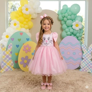 Vestido Temático Luxo - Coelhinho 