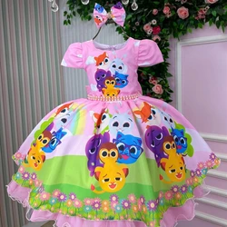 Vestido Temático - Bolofofo Rosa Claro 