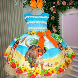 Vestido Temático Elegância - Moana Mar