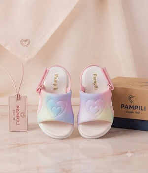 SANDÁLIA FLY MINI BABY ROSA GLACE COLORIDO PAMPILI 639012 