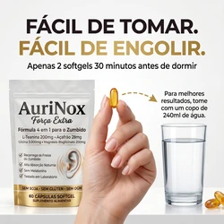 AuriNox Extra Strength — Fórmula 4 em 1 para o Zumbido