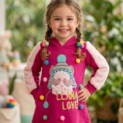 VESTIDO INFANTIL ML LHAMA MON SUCRE 05078