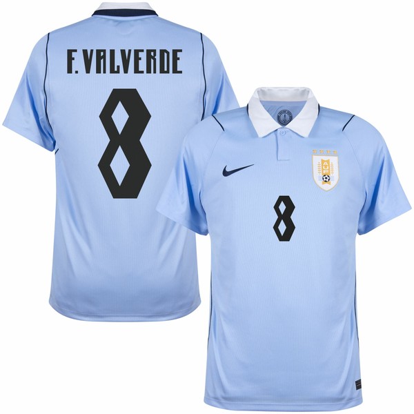 Camisa Seleção Uruguai Home 2026/27 F. Valverde 8