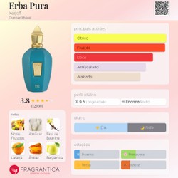 Perfume unisex Xerjoff Erba Pura