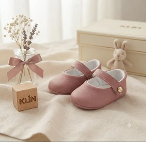 CALCADO KLIN SAPATILHA BABY RECEM NASCIDO ROSA RETRO 208353 