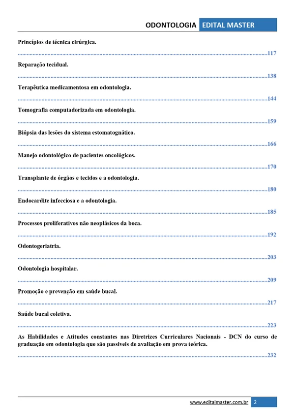 Odontologia ENARE 2026/2027