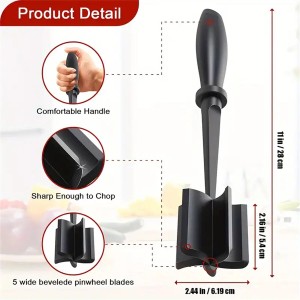 1pc picador de carne, triturador de carne, resistente ao calor adequado para hambúrguer carne moída esmagador de carne