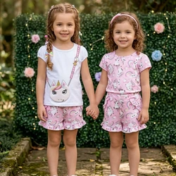 6108 CONJUNTO COTTON C/ CASSIA UNICORNIO SERELEPE INFANTIL