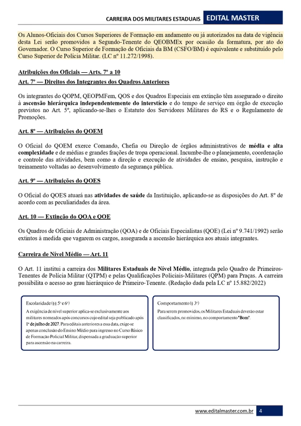 Brigada Militar/RS - 2º Sargento de Saúde 