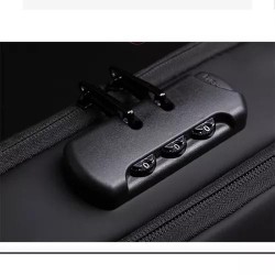 Mochila masculina com cadeado à prova d\'água anti-roubo