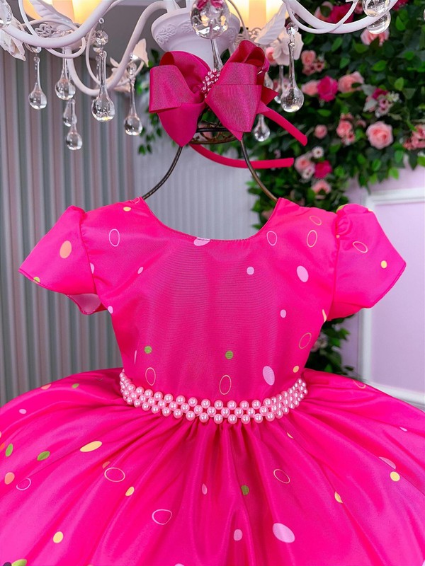 Vestido Temático - Divertidamente Rosa Pink  