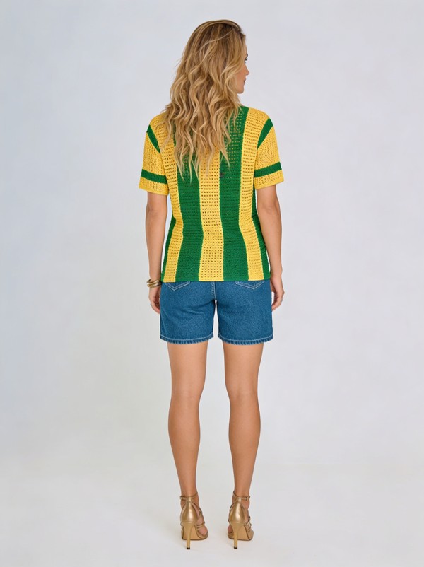 Blusa Tricot Brasil Premium - 50% OFF