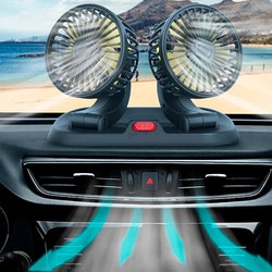 Ventilador Duplo Automotivo Portátil - BreezeDrive 