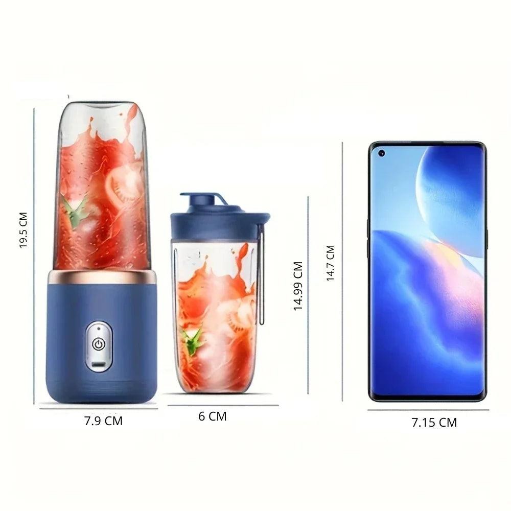 Mini Liquidificador Portátil prático e fácil de usar  - 400ml com 6 Lâminas 19% OFF — foto 7