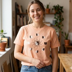 CAMISETA FEMININA 47903 PULLA PULLA LARANJA