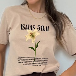 Camiseta Feminina Chocolate Estampa Isaías