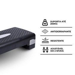 Kit de Ginástica com 2 Step Ajustáveis