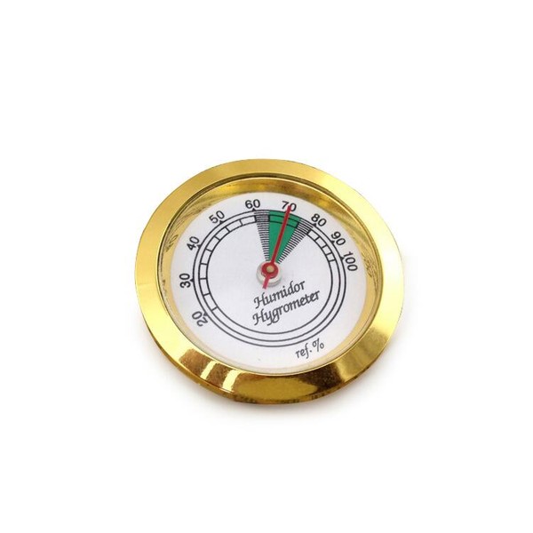 Higrômetro Analógico Meglio (37mm) - Dourado