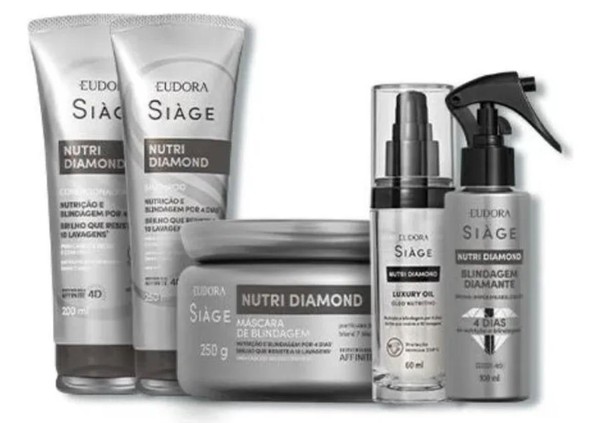 Kit Siage Nutri Diamond Completo Eudora
