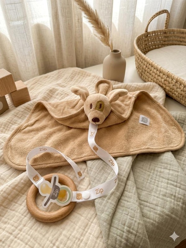 NANINHA ZIP BLANKET ATOALHADA DOG BEGE
