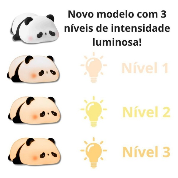 Luzes noturnas LED recarregáveis ​​USB para crianças, lâmpada de silicone fofa de ovelha, panda, coelho, decoração de cabeceira