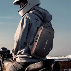 Mochila masculina com cadeado à prova d\'água anti-roubo