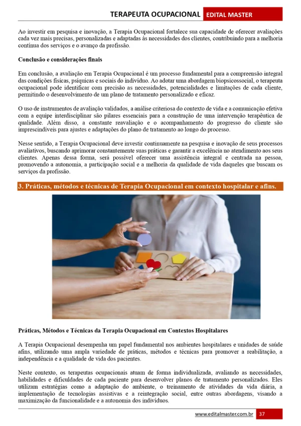 Terapeuta Ocupacional - Embu das Artes SP