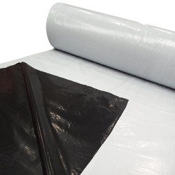 Lona Dupla Face Preta e Branca 200 Micras 12x14 Pronta Entrega Silagem