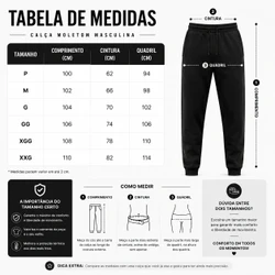 Kit 3 Calças Moletom Masculina