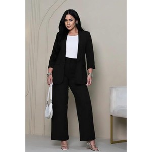 Conjunto Feminino Alfaiataria Premium – Blazer Moderno + Calça Pantalona Elegante