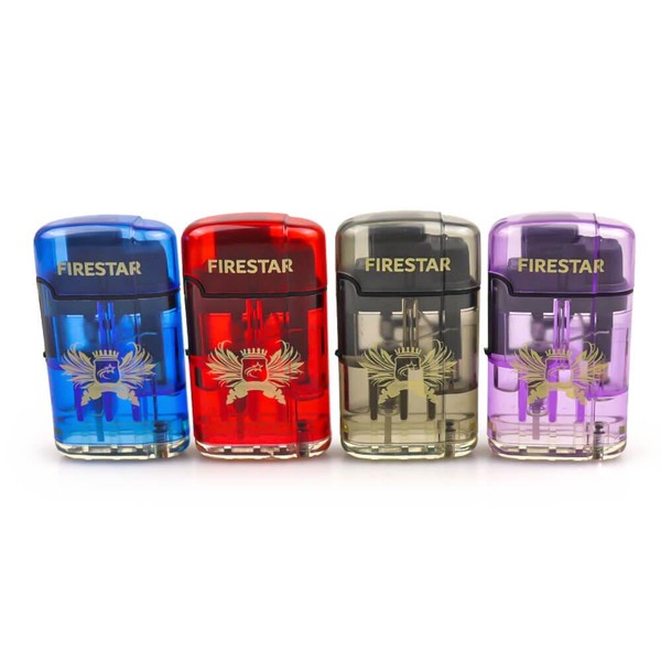 Isqueiro Maçarico Firestar FS603 - Cores Sortidas (Un.) (2 Chamas)