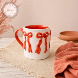 Caneca Laço Amour em Cerâmica - 300ml