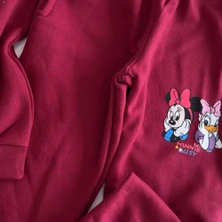 Conjunto De Moletom - Minnie e Margarida - Bordô 